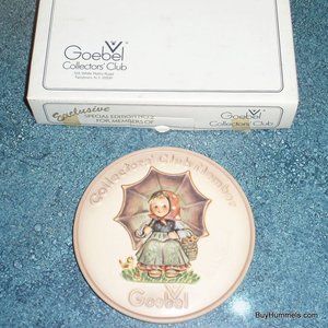 Hummel Goebel Figurine #690 Smiling Through Plate 6" Special Edition With Box!